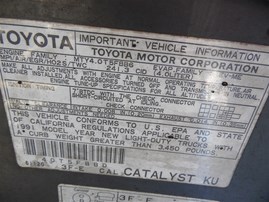 1991 TOYOTA LANDCRUISER SILVER 4.0 AT 4WD Z21362 